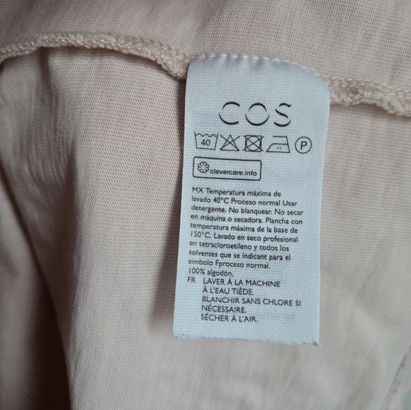 COS Soft Pink Short Sleeve Tee - Picture 4 of 6